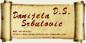 Danijela Srbulović vizit kartica